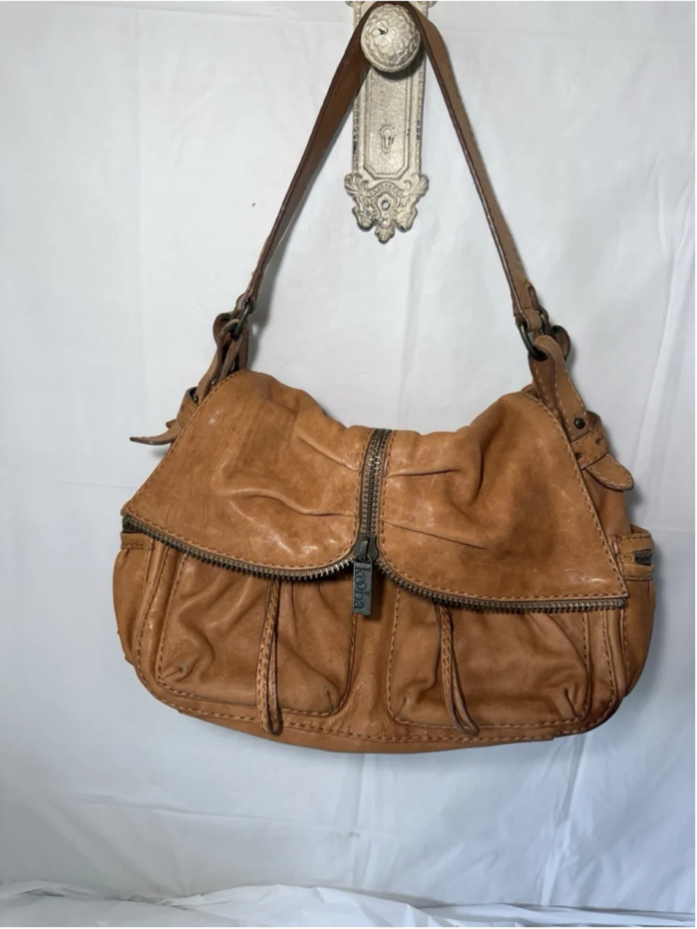 KOOBA Slouchy Leather Hobo Shoulder Bag Boho Large